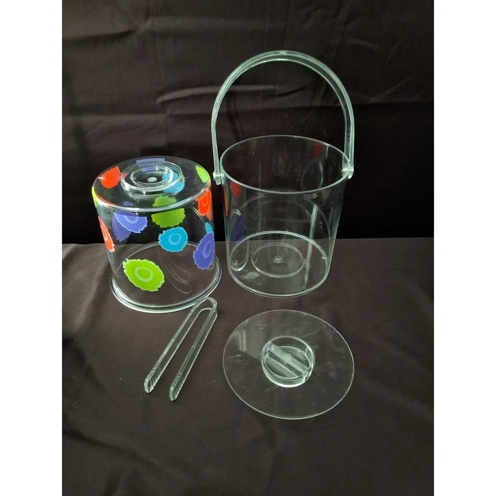 Vintage Acrylic Ice Bucket 
